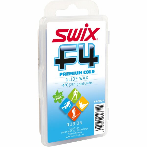 Swix F4 Rub on Glidewax 60g cold